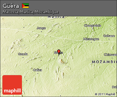 Physical 3D Map of Güéra