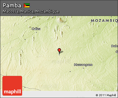 Physical 3D Map of Pamba