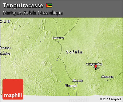 Physical 3D Map of Tanguiracasse