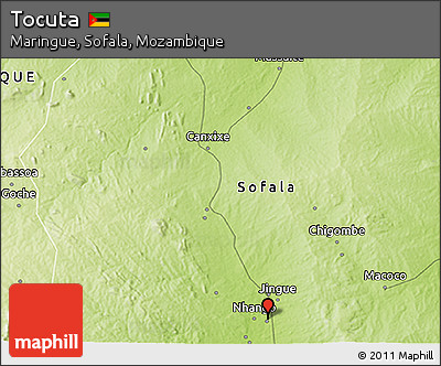 Physical 3D Map of Tocuta