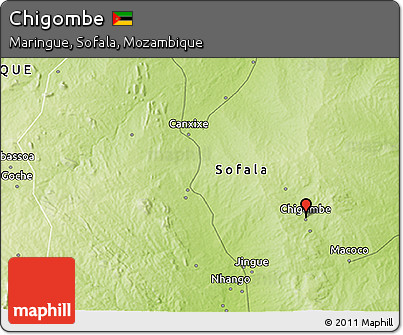 Physical 3D Map of Chigombe