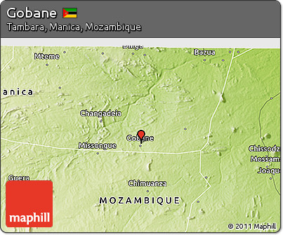 Physical 3D Map of Gobane
