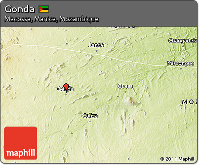 Physical 3D Map of Gonda