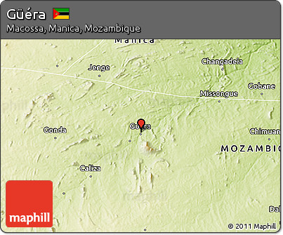 Physical 3D Map of Güéra
