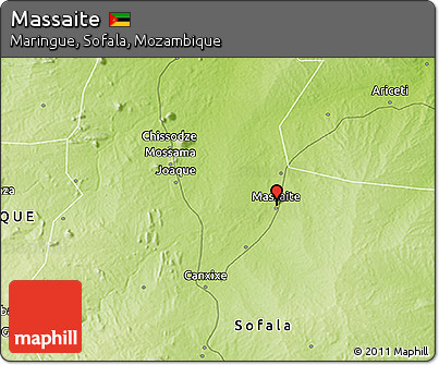 Physical 3D Map of Massaite