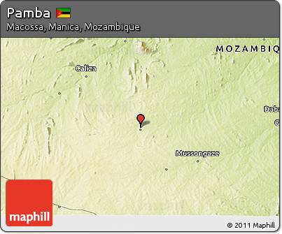 Physical 3D Map of Pamba