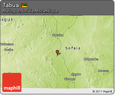 Physical 3D Map of Tabua