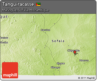 Physical 3D Map of Tanguiracasse