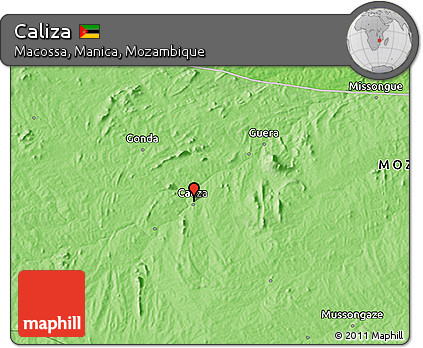 Political 3D Map of Caliza