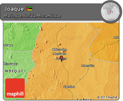 Political 3D Map of Joaque