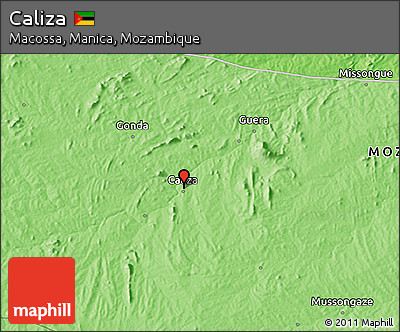 Political 3D Map of Caliza