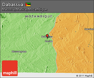Political 3D Map of Dabassôa