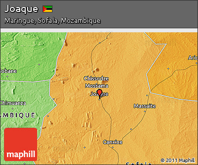 Political 3D Map of Joaque