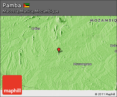 Political 3D Map of Pamba