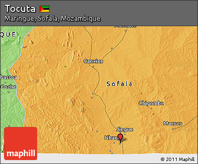 Political 3D Map of Tocuta
