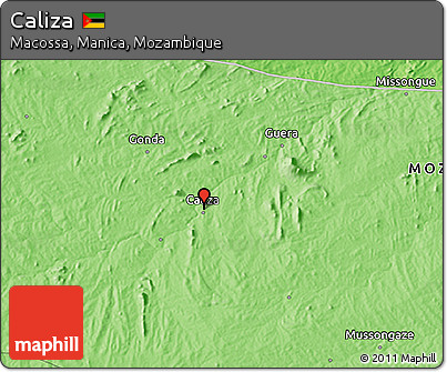 Political 3D Map of Caliza