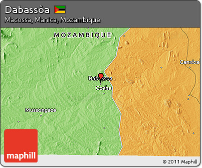 Political 3D Map of Dabassôa
