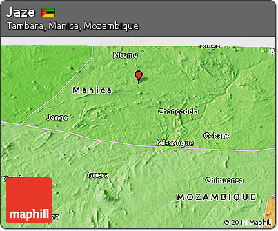 Political 3D Map of Jaze
