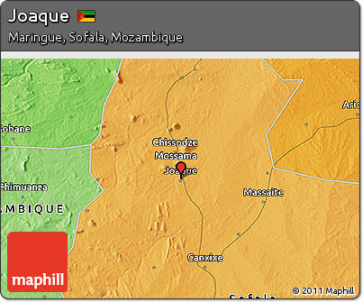 Political 3D Map of Joaque