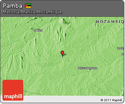Political 3D Map of Pamba