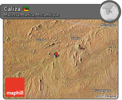 Satellite 3D Map of Caliza