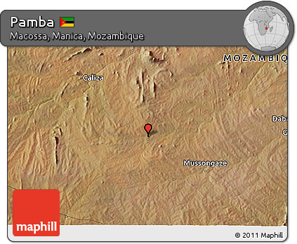 Satellite 3D Map of Pamba