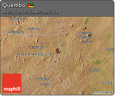 Satellite 3D Map of Quembo