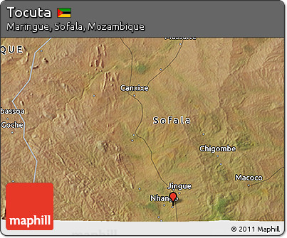 Satellite 3D Map of Tocuta