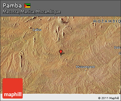 Satellite 3D Map of Pamba