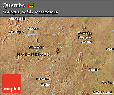 Satellite 3D Map of Quembo