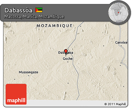 Shaded Relief 3D Map of Dabassôa