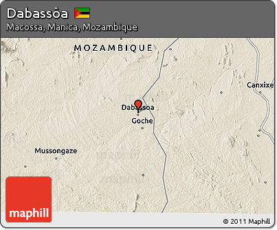 Shaded Relief 3D Map of Dabassôa