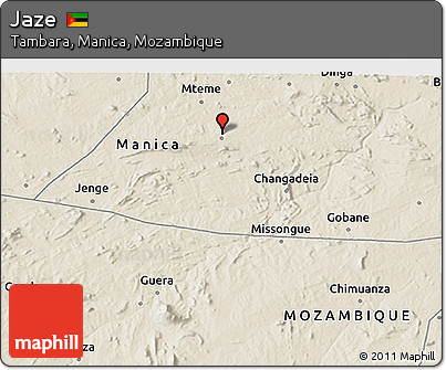 Shaded Relief 3D Map of Jaze