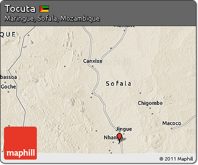Shaded Relief 3D Map of Tocuta