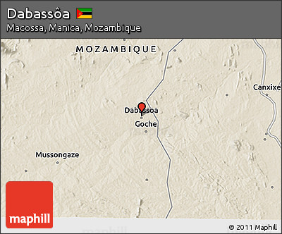 Shaded Relief 3D Map of Dabassôa