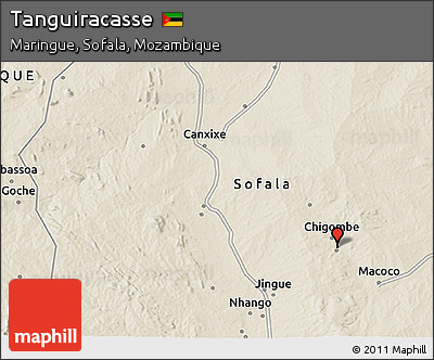 Shaded Relief 3D Map of Tanguiracasse