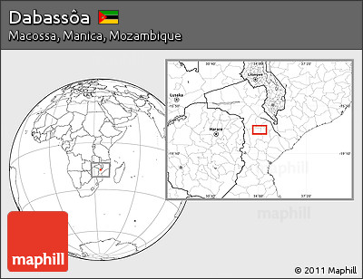 Blank Location Map of Dabassôa