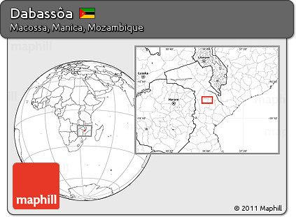 Blank Location Map of Dabassôa