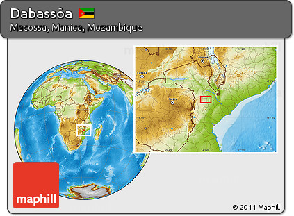 Physical Location Map of Dabassôa
