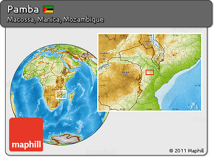 Physical Location Map of Pamba