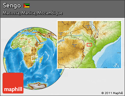 Physical Location Map of Sengo