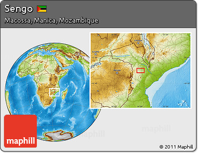 Physical Location Map of Sengo