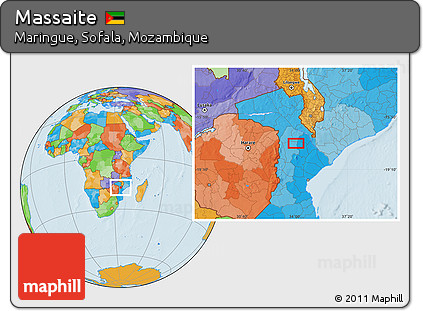 Political Location Map of Massaite