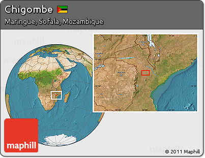 Satellite Location Map of Chigombe