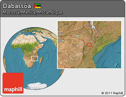 Satellite Location Map of Dabassôa