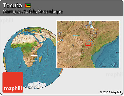 Satellite Location Map of Tocuta