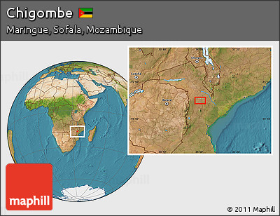 Satellite Location Map of Chigombe