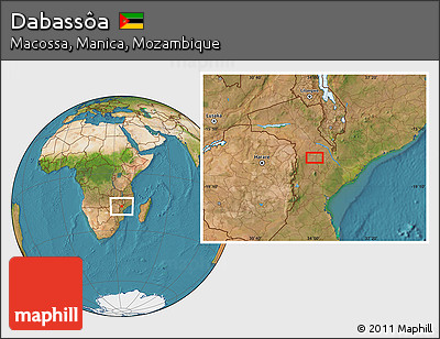 Satellite Location Map of Dabassôa
