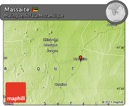 Physical Map of Massaite