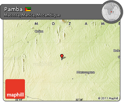 Physical Map of Pamba